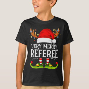 Very Merry X-mas Referee Matching Christmas T-Shirt