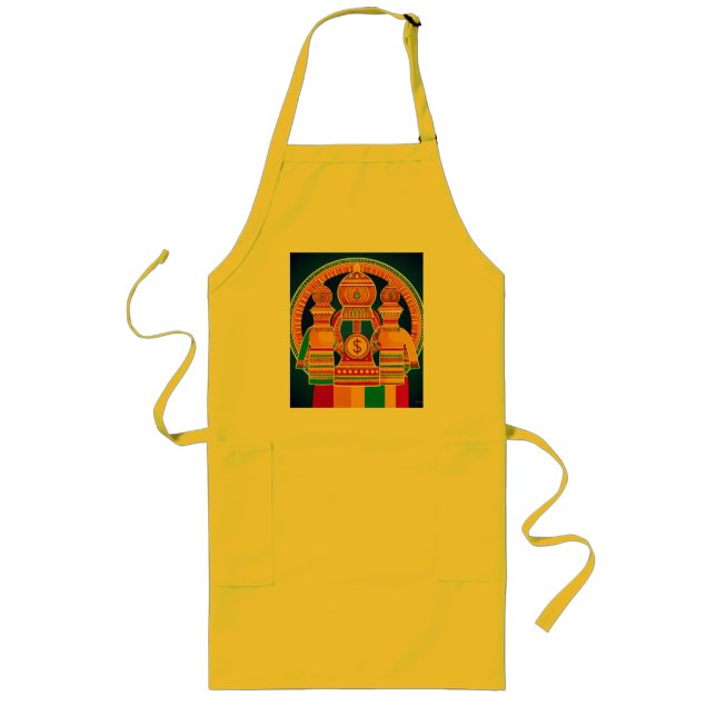 Very nice and very beautiful designs on long apron (Front)