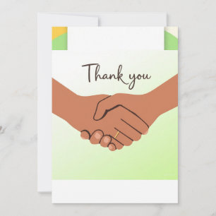 Very nice design for thank you card