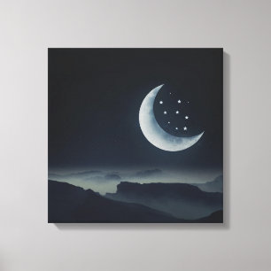 Very Nice Moon   Zazzle_Growshop. Canvas Print