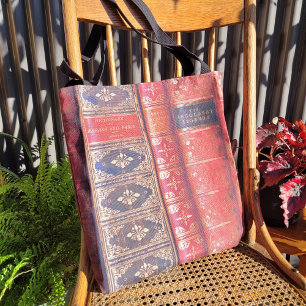 Very Old Book Spines Tote Bag