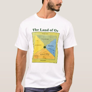 Very old Map of Oz (front) T-Shirt