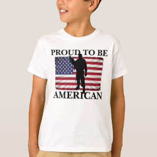Very Patriotic Proud to be American American Flag T-Shirt