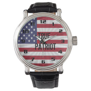 Very Patriotic True Patriot American Flag Watch