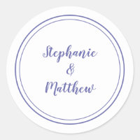 Very Peri Blue Simple Wedding Bride Groom Favour 