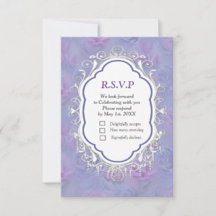 Very-Peri-blue-violet colour of the year 2022 RSVP Card