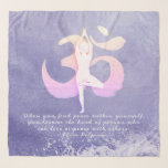 Very Peri Meditation Instructor Yoga Pose OM Quote Scarf<br><div class="desc">Yoga Studio Meditation Instructor / Life Coach / Healer / Reiki Master / Massage Therapy Quotes Scarf. “When you find peace within yourself, you become the kind of person who can live at peace with others." Elegant Rose Gold Watercolor Yoga Meditation Pose / Tree Pose / Vrksasana Pose and Om...</div>
