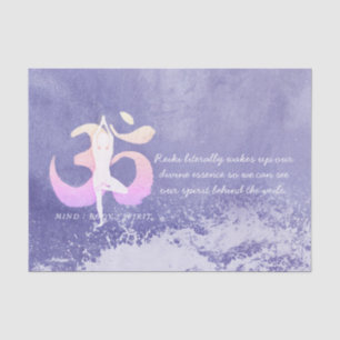 Very Peri Meditation Instructor Yoga Pose Om Sign Tissue Paper