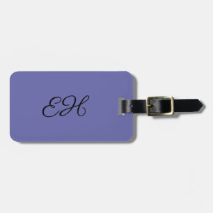 Very Peri Monogram Acrylic Luggage Tag