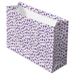 Very Peri Purple Heart Large Gift Bag