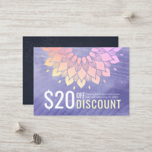 Very Peri Yoga Studio Gold Mandala Coupon Loyalty