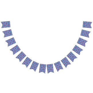 Very Periwinkle Kisses Lips in Shades of Purple Bunting