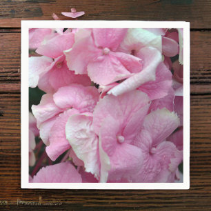 Very Pink Hydrangeas Napkins