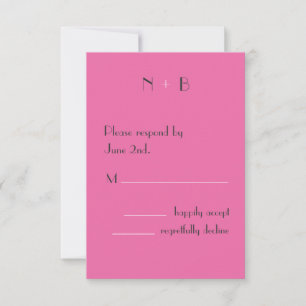 Very Pink RSVP Card