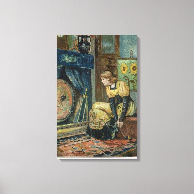 Very Precious Wishes For You, Victorian Christmas Canvas Print (Front)