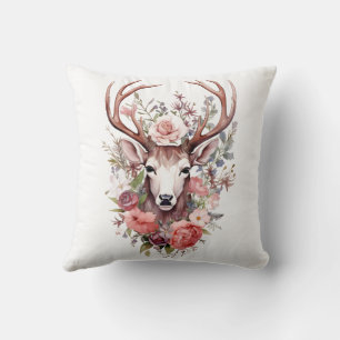 🦌🎄 Very Pretty Merry Christmas Reindeer Pillow 