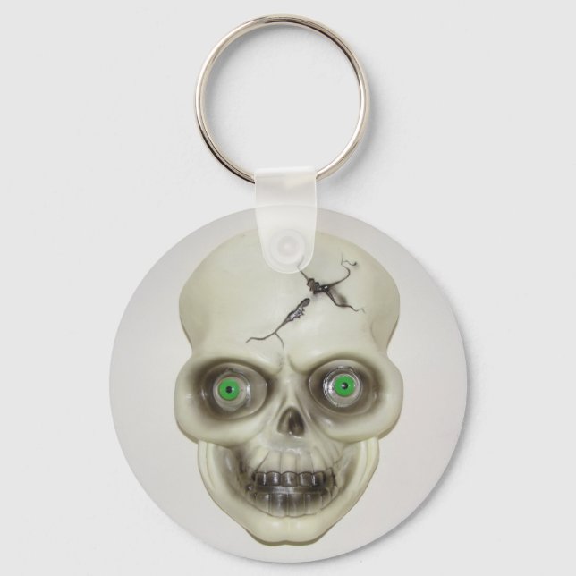 Very Scary Halloween Skull Key Chain (Front)