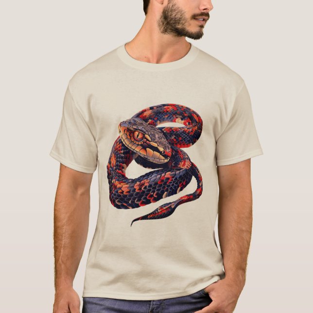 Very scary snake t-shirt design (Front)