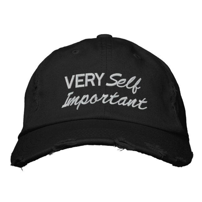 VERY Self Important - SRF Embroidered Hat (Front)
