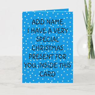 Very Special Christmas Present Card