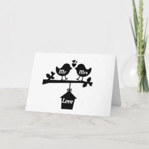 **VERY SPECIAL LOVEBIRDS** ON **WEDDING DAY" CARD