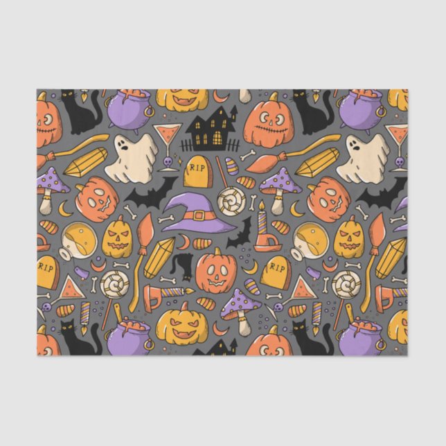 Very Spooky Halloween  Tissue Paper (Front)