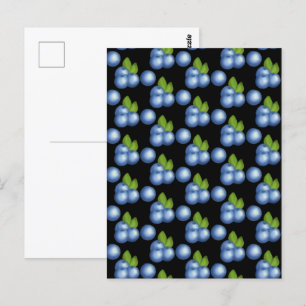 Very Sweet Summer Blueberries Postcard