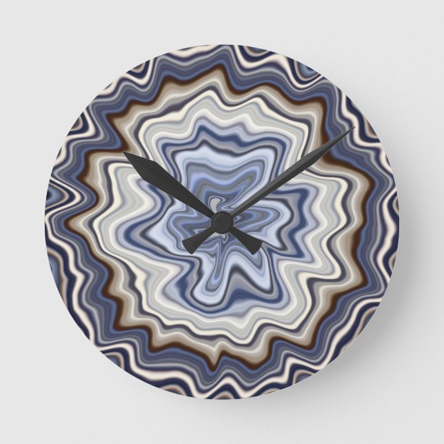Very Unique Abstract Pattern Round Clock (Front)