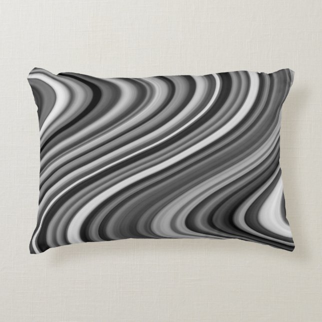 Very Unique Curvy Lined Pattern Decorative Cushion (Front)
