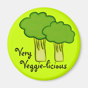 Very Veggie Vegetable Broccoli Art Magnet