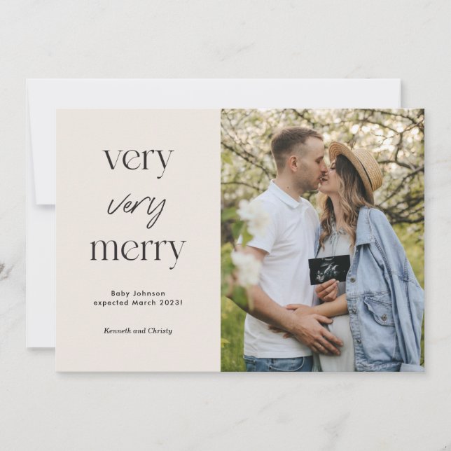 Very Very Merry Holiday Card (Front)