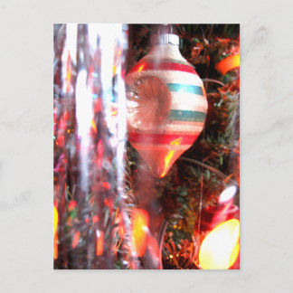 Very Vintage Christmas Ornament Photograph Holiday Postcard