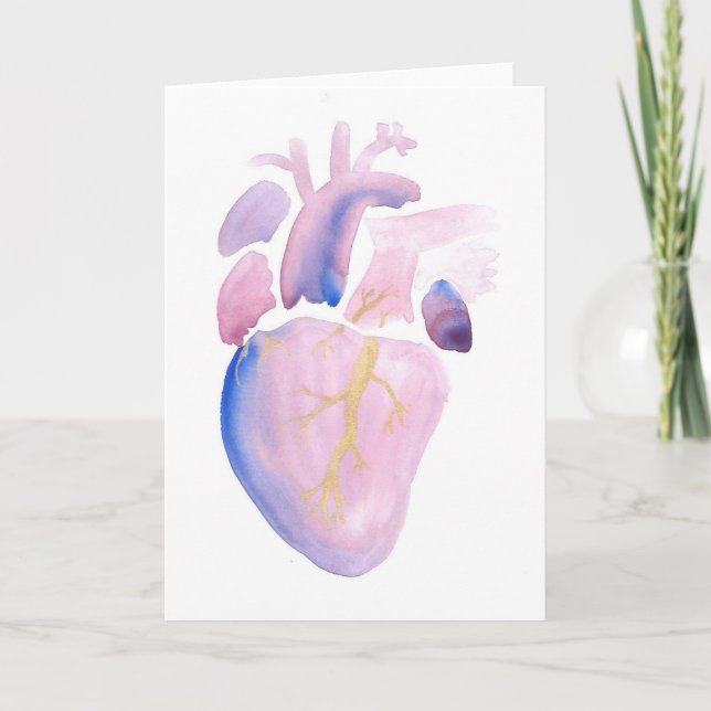 Very Violet Heart Card (Front)