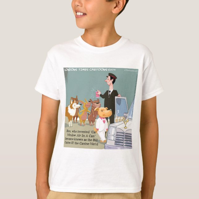 Very Wealthy Dog Funny T-Shirt (Front)