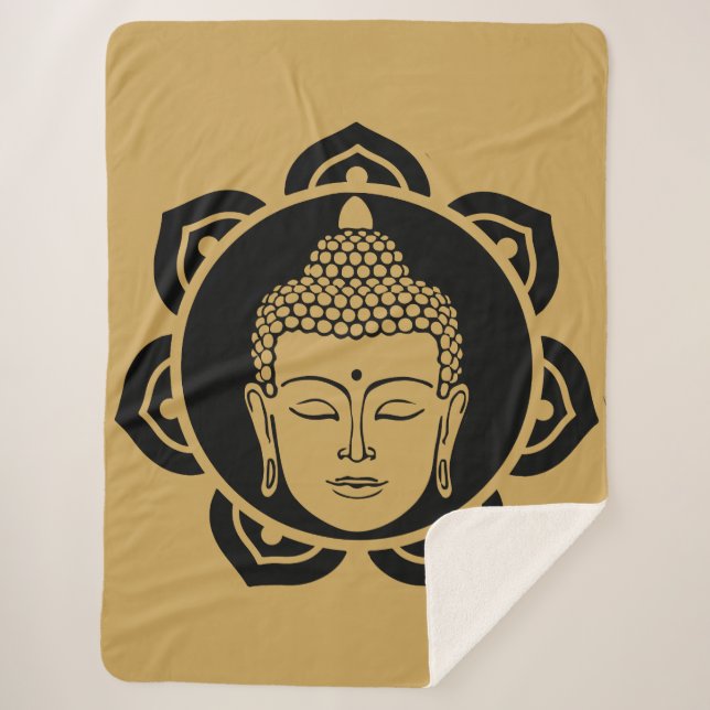 Vesak Buddha Buddha Purnima Buddha Day Sherpa Blanket (Front)