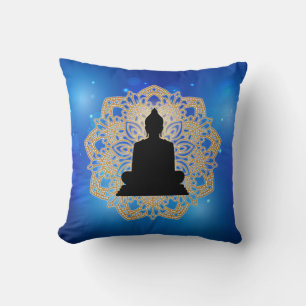 Vesak Day Buddha and Mandala Vaisakha Purnima Cushion