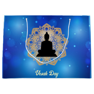 Vesak Day Buddha and Mandala Vaisakha Purnima Large Gift Bag