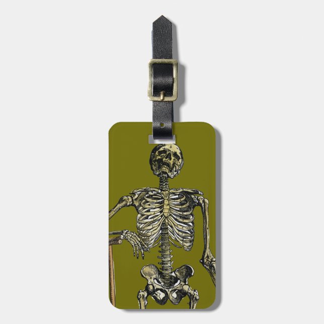 Vesalius: Skeletal System Luggage Tag (Front Vertical)