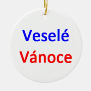 vesele vanoce ceramic tree decoration