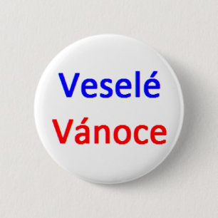 vesele vanoce coffee mug 6 cm round badge