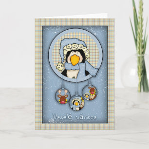 Veselé vánoce, Czech christmas card, merry chris Holiday Card