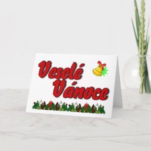 Veselé Vánoce - Merry Christmas in Czech! Holiday Card