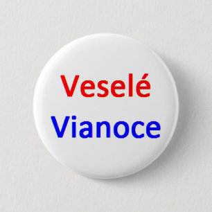 vesele vianoce coffee mug 6 cm round badge