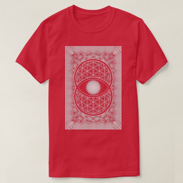 Vesica Picsis Sacred Geometry T-Shirt (Design Front)
