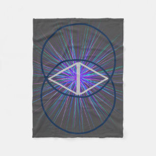 Vesica Pisces with Starburst Fleece Blanket