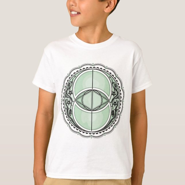 Vesica Piscis, Chalice Well, Celtic Symbol, Sacred T-Shirt (Front)
