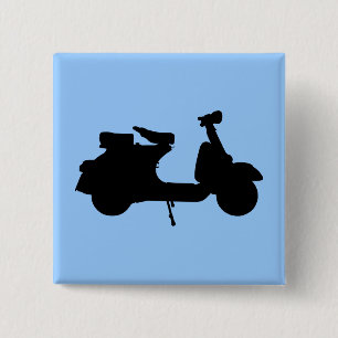 Vespa 15 Cm Square Badge