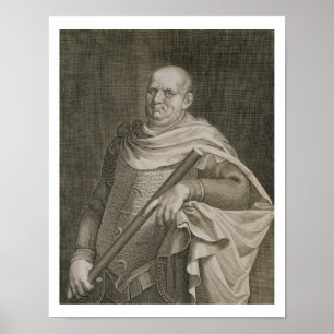 Vespasian (9-79 AD) Emperor of Rome 69-79 AD engra Poster