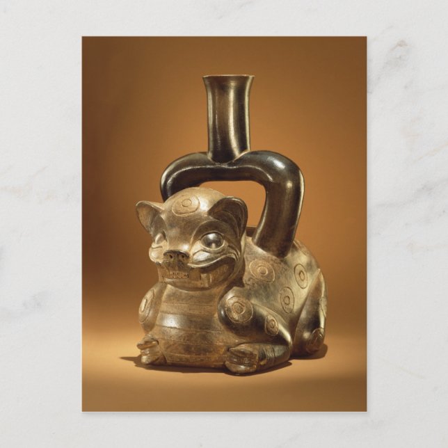 Vessel with puma, Chavin Culture, c.90 BC Postcard (Front)