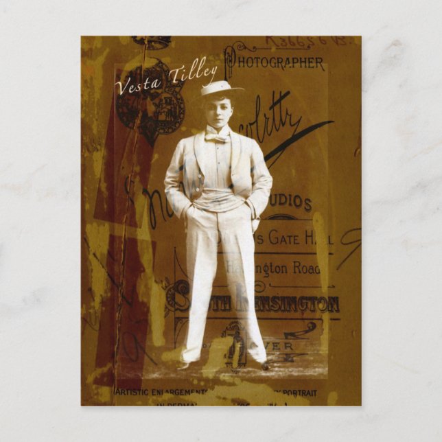 Vesta Tilley Postcard (Front)